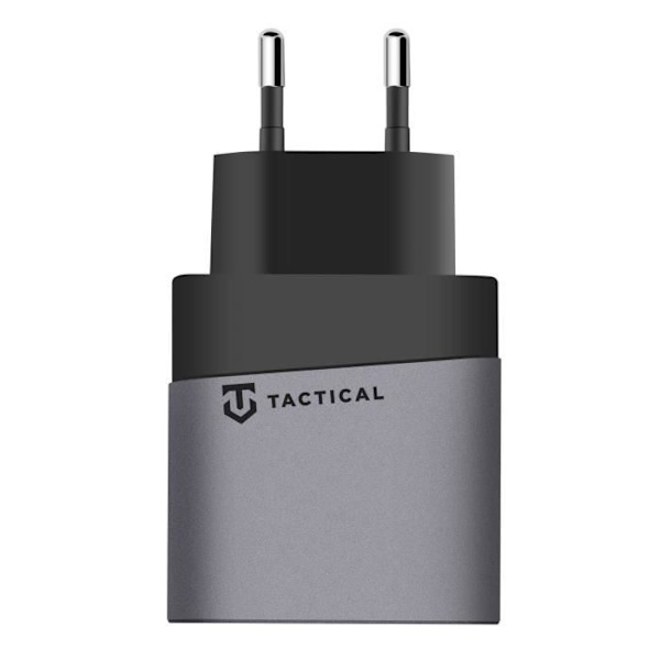 GaN USB + USB-C 45W Microgrid Tactical Wall Charger Grå