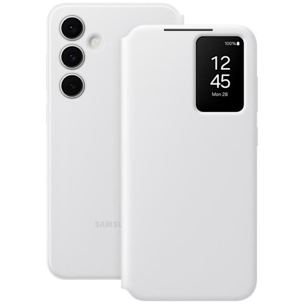Etui til Samsung Galaxy S24 FE Flip Touch Window-kortholder Samsung Hvid Vit