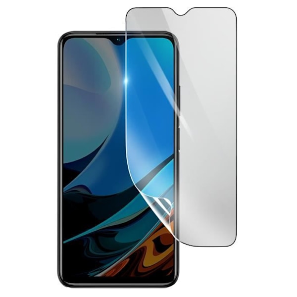 Skärmskydd - 3MK - Xiaomi Redmi 9T - Stötsäker Hydrogel - Genomskinlig - Reptålig Transparent