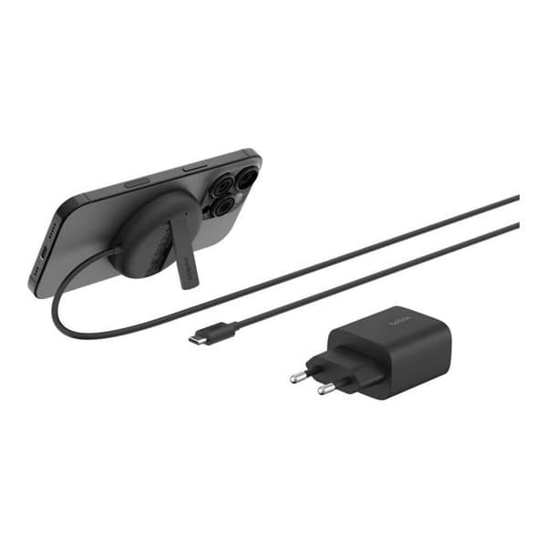 Trådløs oplader - BELKIN - Magsafe Qi2 Pad - 15W - Magnetisk justering - Foldbart stativ