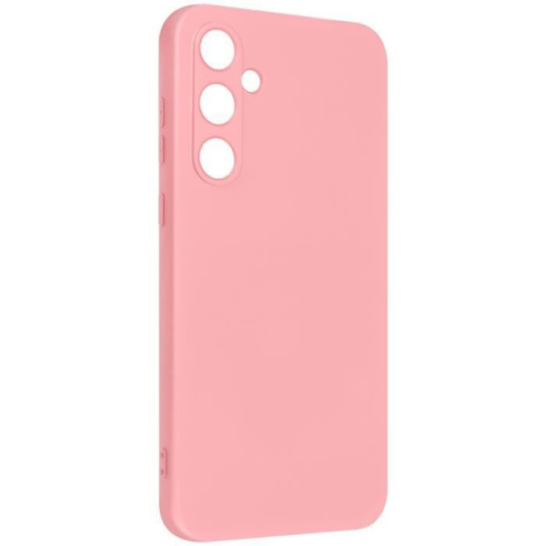 Fodral till Samsung Galaxy A55 - AVIZAR - Matt halvstyvt - Anti-fingeravtryck - Puderrosa handledsrem Rosa