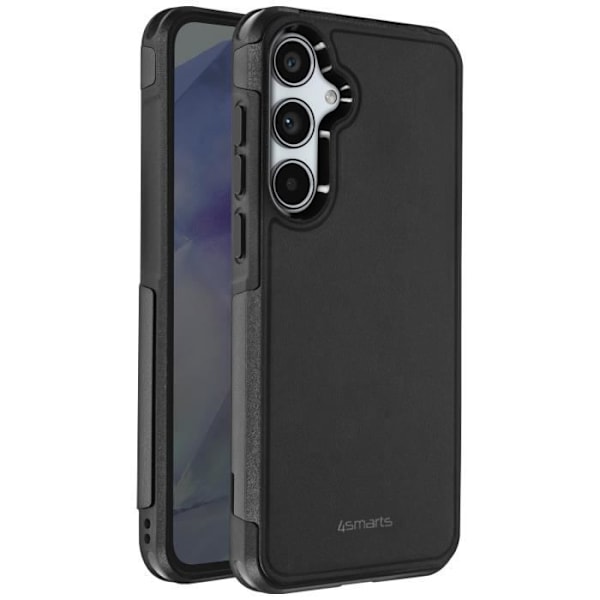 Etui til Samsung Galaxy A55 - 4SMARTS - Defend - Flerlags - Anti-fald - Stilfuldt design - Sort Svart