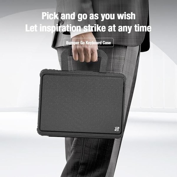 Nillkin Bumper GO näppäimistön suojakuori Apple iPad Pro 11 2024 Musta