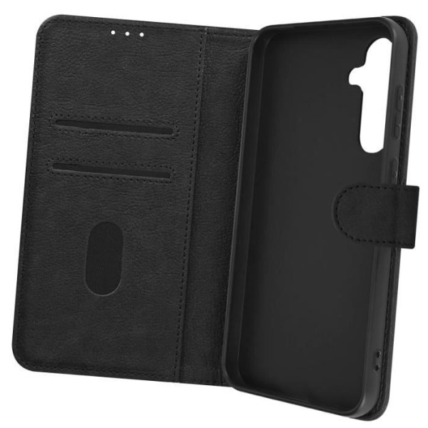 Kotelo Samsung Galaxy S23 FE:lle Flip Wallet Function Video Support Musta Svart