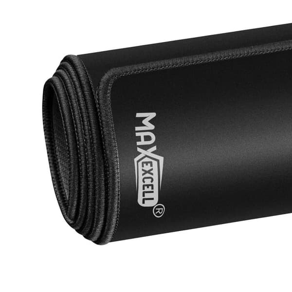 XXL Musemåtte - MAX EXCELL - 800x300mm - Glat Overflade - Antiskrid Bund - Sort