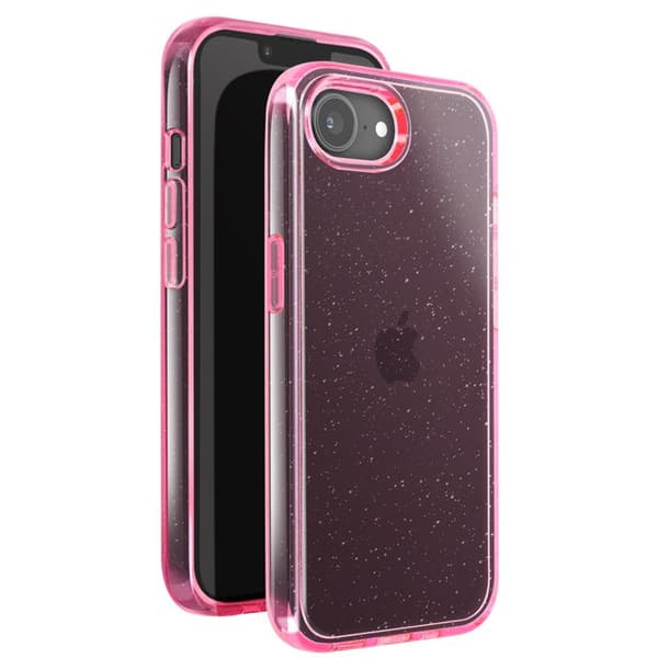 Coque - Glamour - iPhone 16e - Pailletter - Stötabsorbering - Lätt design Rosa