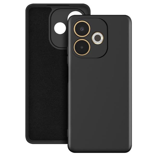Cover til Oppo A5 Pro - AVIZAR - Semi-hårdt silikone - Stødbeskyttelse - Inderside med blød berøring - Sort Svart