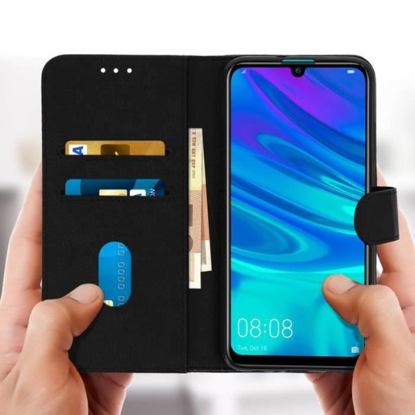 Huawei P Smart 2019/Honor 10 Lite Stand Plånboksfodral Skal - Svart Svart