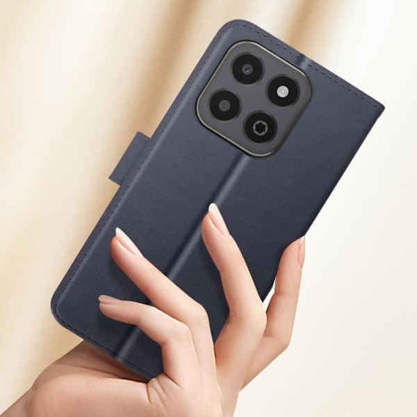 Étui til Honor X6b Flip Læderpunge og Video Støtte Blå Nat Blå