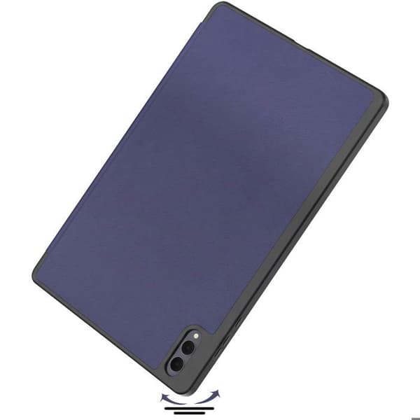 Fodral för Samsung Galaxy Tab S12 Plus med Stödfunktion och Stylusfack Blå natt Blå