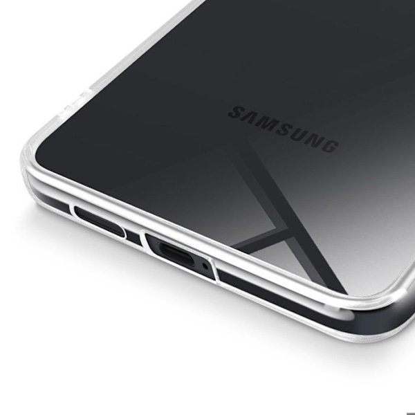 Skydd för Samsung Galaxy S25 Edge Mjuk Transparent Silikon Vit