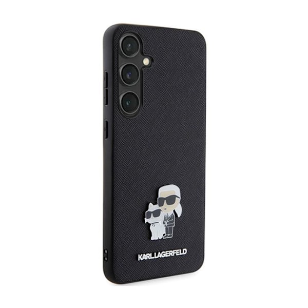Telefoncover - Karl Lagerfeld - Samsung Galaxy S24 - Sort - Saffiano - Beskyttelse mod ridser/brud svart