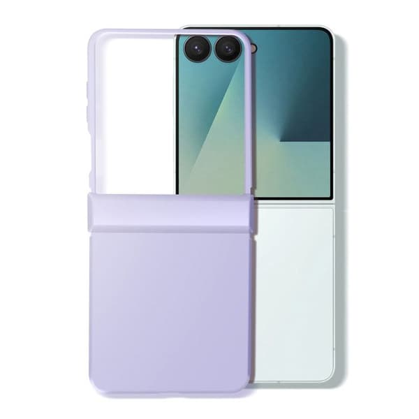 Coque til Galaxy Z Flip 7 Soft-Touch med Forstærket Hængsel Lilla Lila