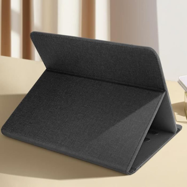 Etui til 10-tommer Tablet Blødt Stof Video Support Funktion - AVIZAR - Universal - Sort Svart