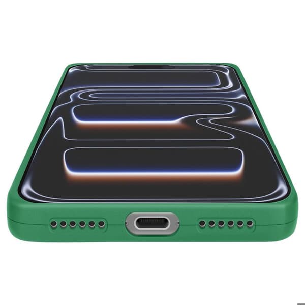 Siliconfodral för iPhone 17 Pro Max med förstärkt kamerablock grön Grön