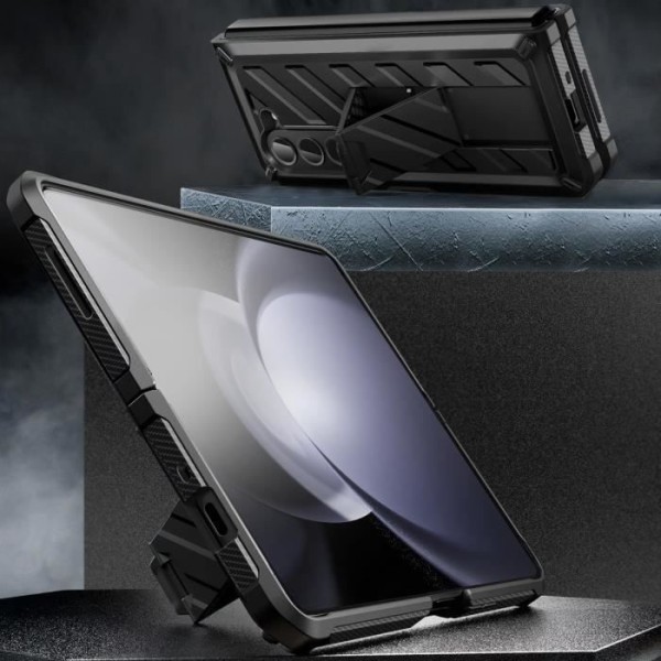 Suojakuori Samsung Galaxy Z Fold 5 monikerroksiselle Unicorn Beetle Supcase mustalle Svart