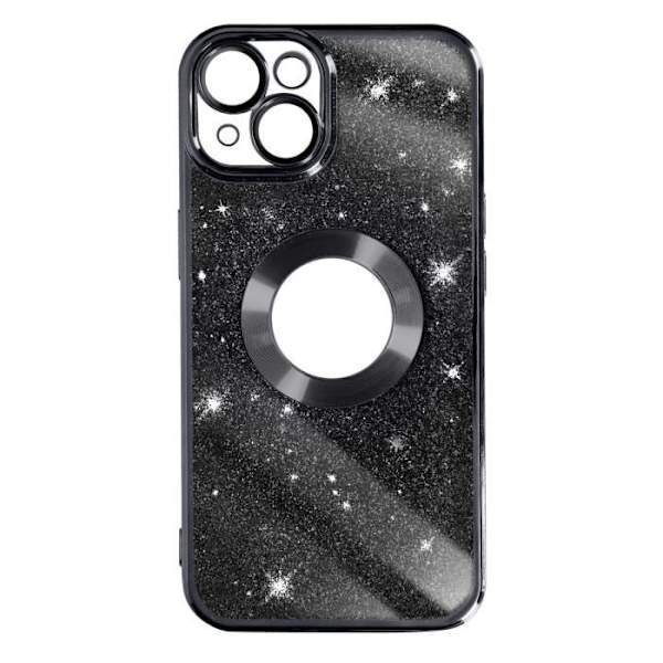 iPhone 14 Fodral Glitter Svart Fodral