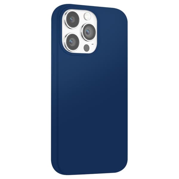 Cover - MOXIE - iPhone 14 Pro - TPU - Inderside i mikrofiber - Stødabsorbering Blå