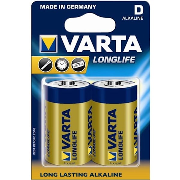 Set med 2 Longlife Extra LR20 - D alkaliska batterier