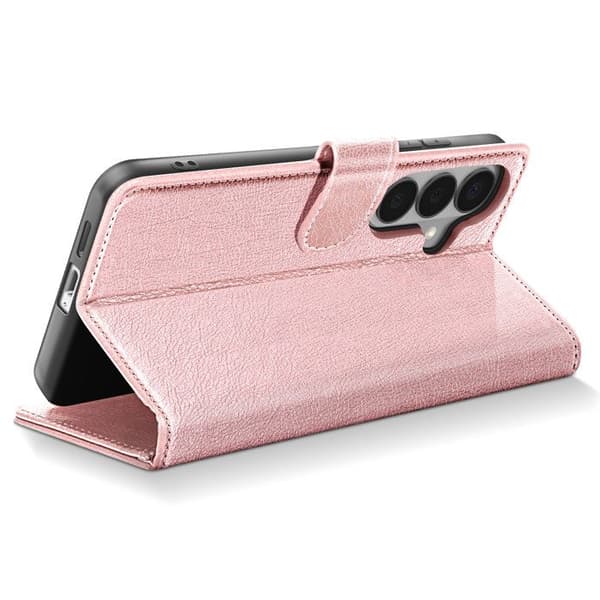 Pungetui til Galaxy S26 Plus Chesterfield Prægning Standfunktion Rosa Ros