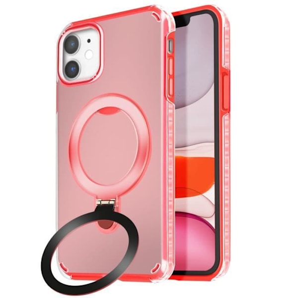 Coque MagSafe - iPhone 11 - Stødabsorberende - Foldsupport - Rød Röd