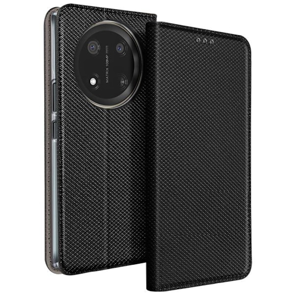 Etui til Honor Magic 7 Lite Klap Kortlomme Magnetisk Sort Svart