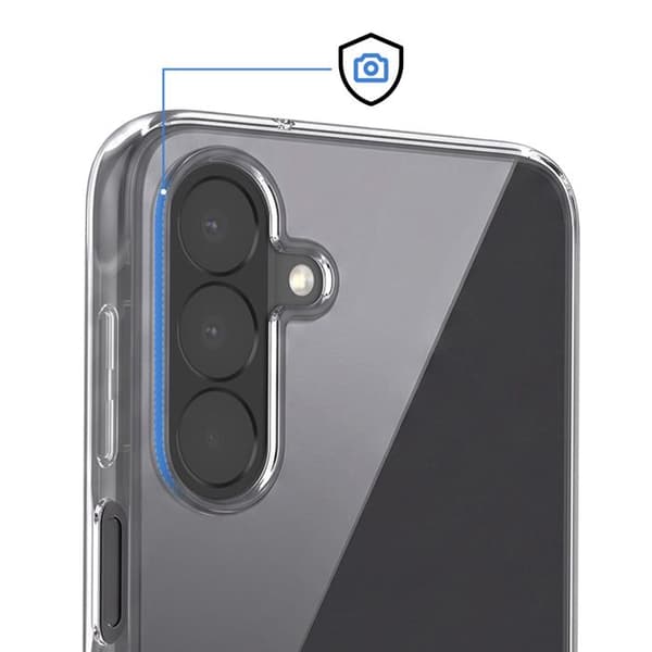 Pack Skydd för Galaxy A27 Silikonfodral och Härdat Glas Stötsäker Transparent Vit