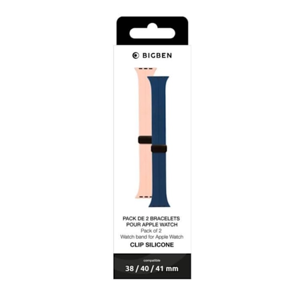 Silicone-rannekkeet - Apple - 2 kappaletta - 38-40-41mm - Vesitiiviit - Mukavat ja kevyet