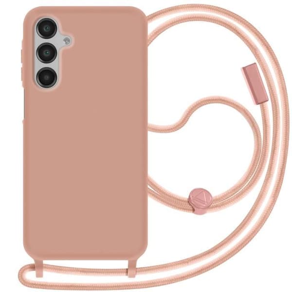 Coque Cordon Semi Rigid Soft touch för Samsung Galaxy A16 Rosé Champagne Rosa