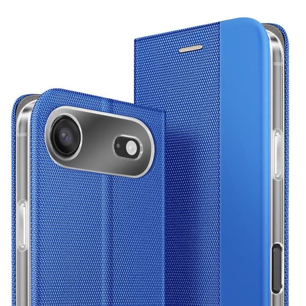iPhone Air Seri Sensitive Fodral med Ställfunktion i Blått Tyg Blå