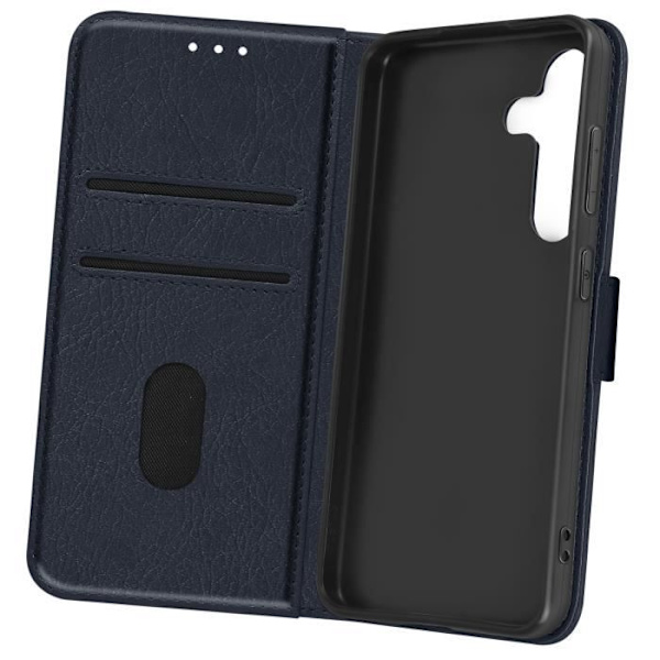 Etui til Samsung Galaxy S24 - AVIZAR - Chesterfield Series - Pung og videoholder - Blå Blå