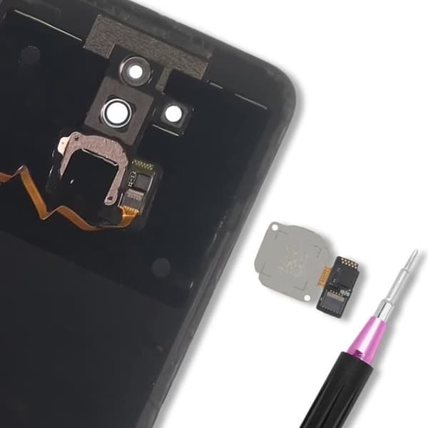 Fingerprint reader - Huawei Mate 20 Lite - Blue - 100% new - Built-in connection cable Blå