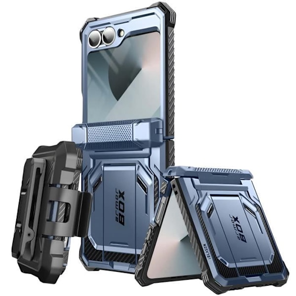 Carbon Case för Samsung Z Flip 6 Full Protection Stötsäker I-Blason Pale Green Blå