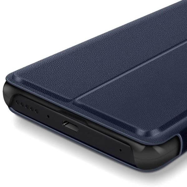 Etui för Xiaomi Redmi Note 14 5G Fällbart Stöd för Video Mörkblå Blå