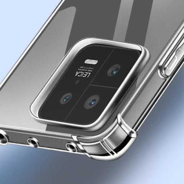 AVIZAR hårt fodral för Xiaomi 13 - Vit - Förstärkta hörn - 9H härdat glas Vit