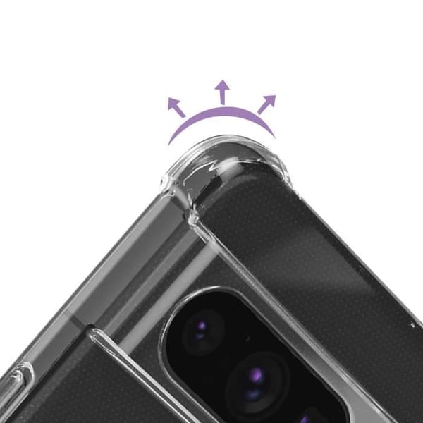 Cover - UNDERRETTE - Classic Bump - Blød Stødabsorberende - Transparent - Google Pixel 8 Pro Vit