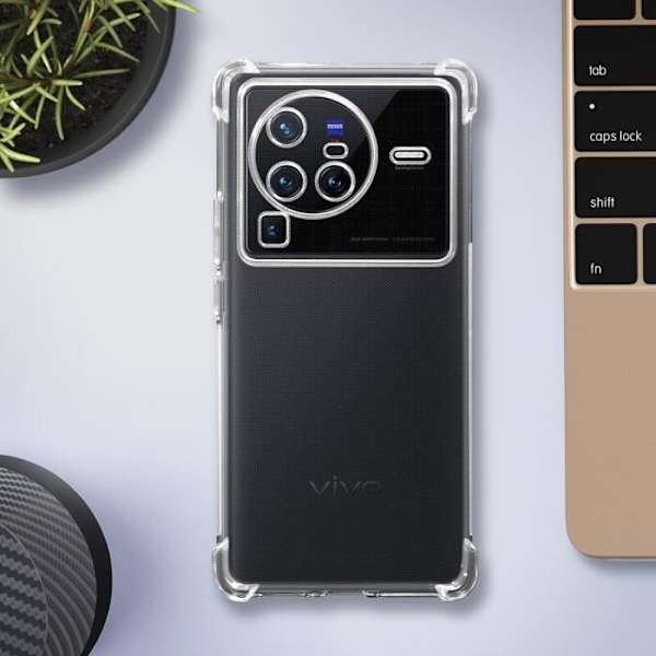 Kotelo - AVIZAR - Vivo X80 Pro - Ohut ja kevyt - Läpinäkyvä - Suoja iskuja ja naarmuja vastaan Transparent