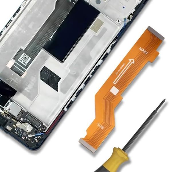 Emolevyn kaapeli Xiaomi Redmi Note 12 Pro 5G Mustalle Svart