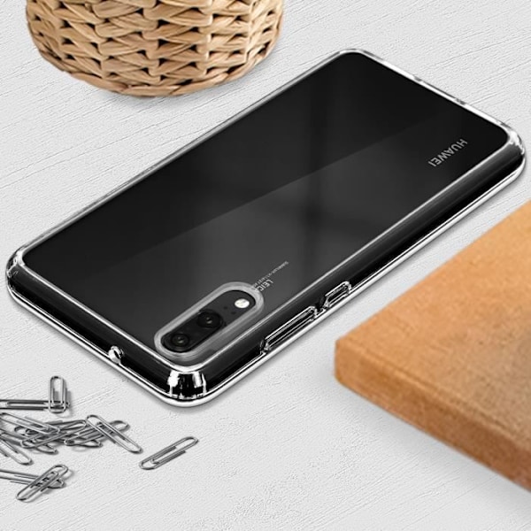 Huawei P20 Front + Back Protection Stötsäkert fodral - Genomskinlig