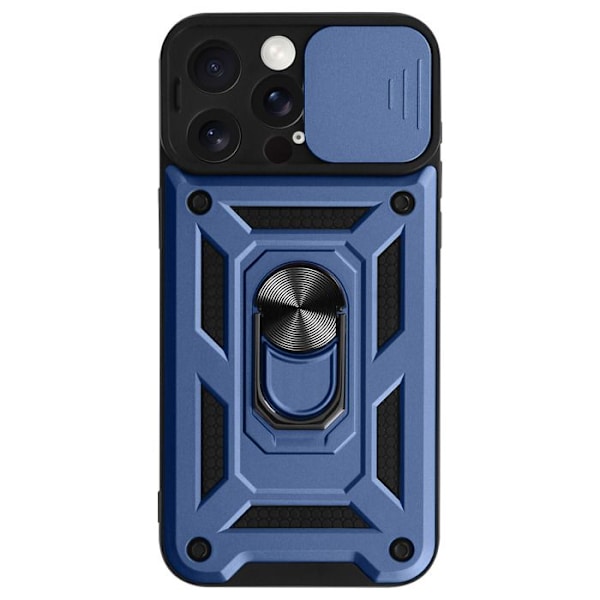 Cover til iPhone 15 Pro - MAYAXESS - Mørkeblå - Hård - Stødabsorberende - Unisex Blå