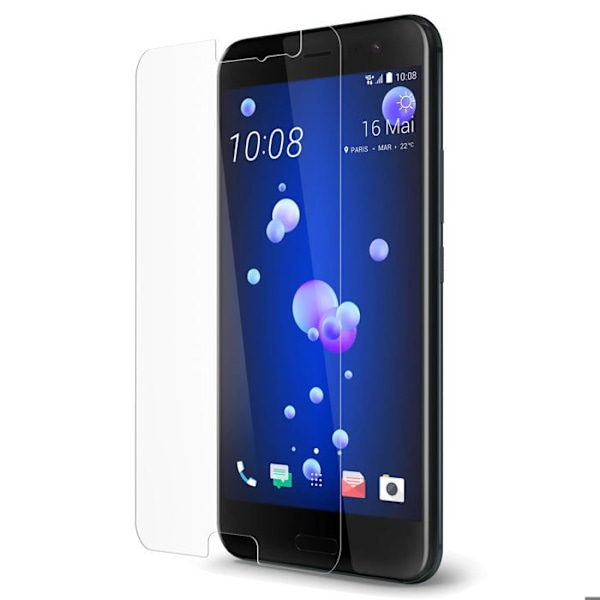 HTC U11 skärmskydd Ultra-resistent härdat glas 9H hårdhet Vit