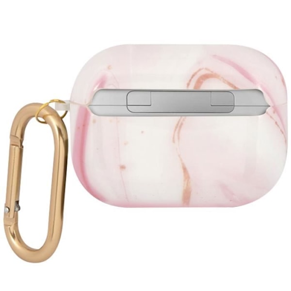 Coque för AirPods Pro Marmor Silikon Hård med Karbinhake Guess Rosa Rosa