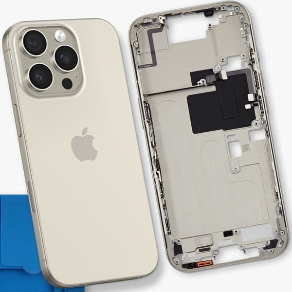Vaihdekehys iPhone 16 Pro Max vaaleanharmaa Grå