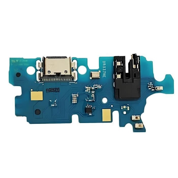 Samsung Galaxy M34 USB-C -latausliitin mikrofonilla ja mustalla pistokkeella Svart