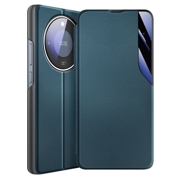 Etui med klap til Honor Magic 8 Lite, bi-materiale design med støttefunktion, andens blå Blå