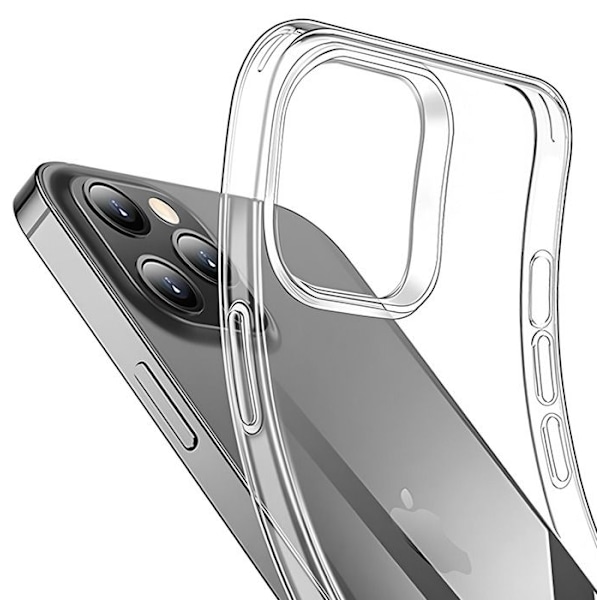 Blødt silikone cover til iPhone 15 Pro Mayaxess Gennemsigtig Transparent