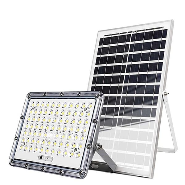 LED Projektor 13W Udendørs 9000K med 15W Solpanel Grå Grå