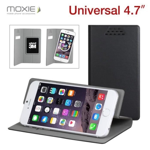 Stort Universal Folio Case til mobiler 5x15cm