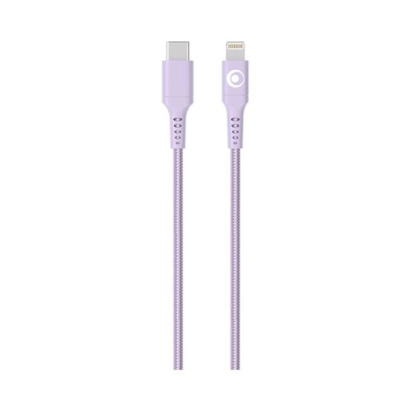 Cabo de Carga e Transferência USB-C / Lightning 3A Power Delivery 60W 1.2m BigBen Connected Violeta
