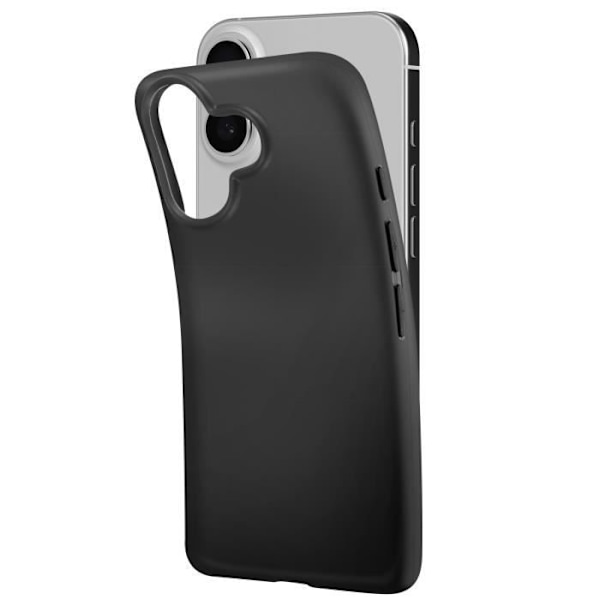 Coque - MAYAXESS - iPhone 16 Plus - Blød Silikone - Anti-kradse Beskyttelse - Elegant Svart